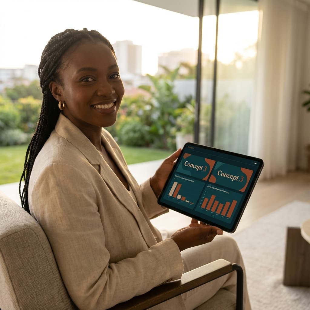 Happy user interacting with Silentech custom application